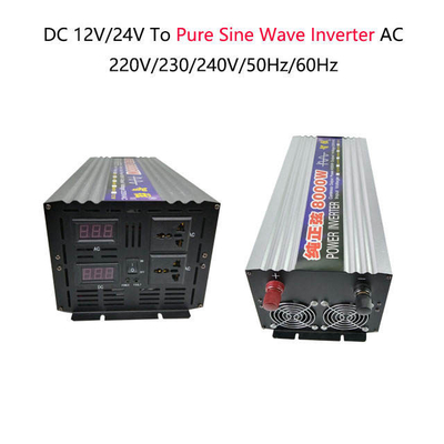 Proveedor 8kw DC 12V 24V 48V 60V de China a la onda sinusoidal pura de la CA 220V 50Hz del inversor 8000W de la rejilla